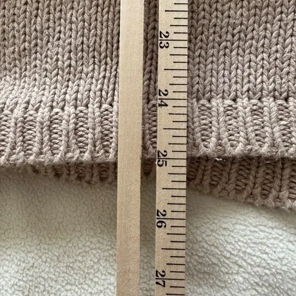 VNTG 80's Chrysantheme Cottagecore Cozy Beige Floral Padded Shoulder Sweater Med - Picture 6 of 9